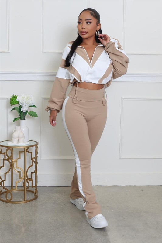 Windbreaker and Flared Pants Set - Image 2